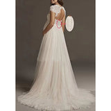 Sen's Simple Wedding Dress Sen Is A Pregnant Woman With A High-Waisted Large-Size Small Drag-Tailed White Wedding Dress HZ0517