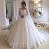Wedding Dress In The Spring Of 2026 New Repair Thin Veskin Shaved Yarn Large-Size Long-Sleeved Lace Wedding Dress HZ0517