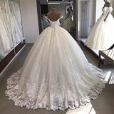 2026 Mid-Rise Lace Dreamy White Long Tail French Simple Show Long Long Mid-Long Wedding Dress HZ0517