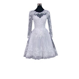 2026 Spring New Korean Version Of Long-Sleeved Lace Dream Fairy Gas Large Long Tail Wedding Dress HZ0517