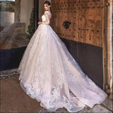 Longtail Wedding 2026 New Sexy Dew-Breasted Bras Lace Travel Wedding Dresses Spring HZ0517