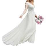 2026 New Bridal Wedding Dress Lace Bedding Spun Long-Sleeved Beach Bridal Wedding Dress HZ0517