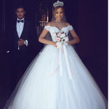 Main Wedding Dress 2026 New Lace Shoulder Wedding Dress V Collar Bridal Dress Wedding Dress HZ0517