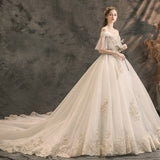 Wedding Women 2026 New Bride Little Tail Luxury Sen Department Net Red French Princess Light Wedding Dress HZ0517