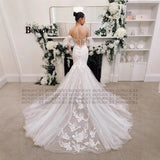 Wedding Dress 2026 Summer New Shoulder Wedding Dress With Water-Soluble Lace Tail Wedding Dress HZ0517