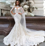 Wedding Dress 2026 New Mermaid Lace Long Tail Wedding Dress Spring HZ0517