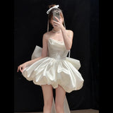 French Sweet Little Dress With Chest And Vertewn Short Pony Birthday Wedding Banquet Engagement Senior Sense Dress HZ0517