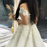 One-Word Shoulder Light Wedding Dress 2026 New Simple Super Fairy Dream Hepburn Bare Back Shot Small Drag Tail Thin HZ0517