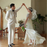 French Light Wedding Dress Super Fairy Bridal Wedding Wedding Yarn Court Hepburn Style Temperament Thin Evening Dress HZ0517