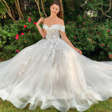 2026 New Sexy Lace Side-To-Shoulder Wedding Dress Bridal Dress HZ0517