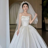 Brassing Densate Light Main Wedding Dress 2025 New Bridal High-Quality French Retro Dress Small Out Of The Yarn HZ0517