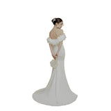 2026 New French Romantic Fairy Flower Temperament Shoulder Fishtail Bride Tail Wedding Dress HZ0517
