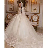 White Bride Heavy Industry Luxury Wedding Dress Wedding Fairy Tailed Dress Weight-Skinny Dress HZ0517