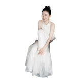 Morning Robe Bridal Wedding Dress Toast Registration Card Small White Dress High-End Light Luxury Niche Design Light Wedding Dress HZ0517