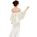 French Bridal High-End Smear Simple Light Luxury Dress Sensing White Wedding Dress Niche Temperament Morning Robe HZ0517