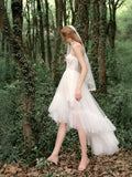 French Bra Light Wedding Dress Senior Sense Of The Yarn Dress Skirt Short On The Chest After The Long Lawn White Certificate HZ0517