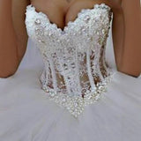 2026 Ball Wedding Dress Pneussom Princess Bride Beaded Lace Fairy Wedding Dress HZ0517