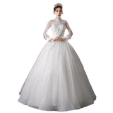 Light Wedding Dress 2026 New Temperament Bridal Bridal Dress Long-Sleeved Super Fairy Dream Simple Princess Dress HZ0517