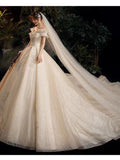 Starry Sky Pregnant Women Light Main Wedding Dress 2025 New Temperament Bride French In-Fleeing Princess Simple Atmospheric Tail Super Fairy HZ0517