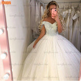 Overseas Warehouse Wedding Dress Long Tail Lace Word White Thin Simple Light Wedding Dress HZ0517