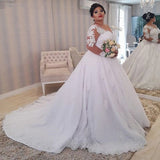 White Sticker Wedding Dress 2026 New Long-Sleeved Sexy Lace Back African Dress HZ0517