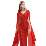 Evening Dress Women 2026 New High-End Texture Dress High-End Long Afield Red Queen Elegant HZ0517