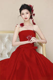 Sing Noodle Wedding Dress 2026 New Bridal Slim Simple Light Luxury Small Tail Engagement Dress Dress Summer HZ0517