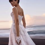 Film Studio Photo Theme Clothing New Photography Dress Light Yarn Couple Lace Seaside Fishtail Sling Wedding Dress HZ0517