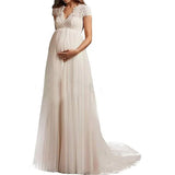 Sen's Simple Wedding Dress Sen Is A Pregnant Woman With A High-Waisted Large-Size Small Drag-Tailed White Wedding Dress HZ0517