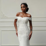 New Wedding Dress 2026 African Mermaid Shoulder Series Back Strap Repair Wedding Live HZ0517