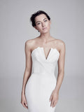 French Brated Fish-Tailed And Stingy Face Thin Travel Light Wedding Dress Dress Dress Year Banquet HZ0517