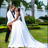 2026 Summer New Simple Atmospheric Wedding Dress Shoulder Wedding Side Open HZ0517