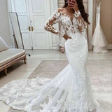 Fishtail Wedding Dress 2026 New Sexy Lace Temperament Apparent Thin Back Fashion Linen Travel Photography Light Wedding Dress HZ0517