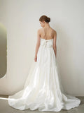 Beautiful Light Wedding Dress Bridal Wedding Dress Temperament French Elegant Outdoor Lawn Yarn HZ0517