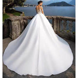 Light Wedding Dress New Bridal Wedding Dress Escreender Sen Elegant High-Rise Lace Lace Wedding Dress HZ0517