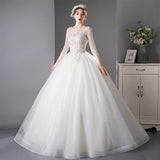 Wedding Dress 2026 New Bridal Shoulder Thin Line Fluffy Skirt Supply HZ0517