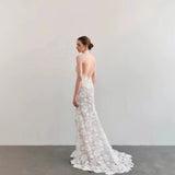 New Hanging Neck Evening Dress Award Ceremony Presided Over The Dress Show Skinny Tail Evening Dress Woman HZ0517