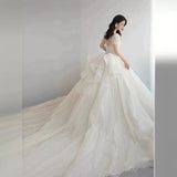 French At-Fugitive Princess Wedding Dress 2026 New Bride's Main Yarn Small Shen High-Quality Luxury Tail HZ0517