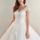 2026 Spring New Wedding Dress Dress Women High-Waisted V-Neck Showing Skinny Pony Dress Yarn HZ0517