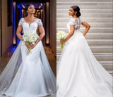 Wedding V-Neck Mesh 2026 Spring New Bridal White Wedding Dress Dress Dress HZ0517