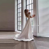 French Densate Niche Design Small Small Short Wedding Dress White High Quality Small Dress Detachable Tail HZ0517