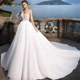 Light Wedding Dress New Bridal Wedding Dress Escreender Sen Elegant High-Rise Lace Lace Wedding Dress HZ0517