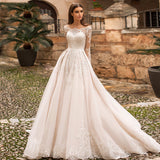 French High-End Lace Wedding Dress Word Shoulder Thin 2026 New Bride Simple Atmospheric Tailing Yarn Light HZ0517