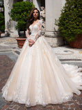 Perspective Light Wedding Dress 2026 New Bridal Thin Simple Lace Sexy Tour Small Tail Soft Yarn HZ0517
