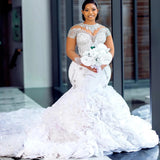 Lace Tail Wedding Dress New Bride Wedding Wedding Wedding Dress Photo Temperament Dress Dress HZ0517