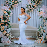 Bride's Main Wedding Dress 2026 New Out-And-Go Fish Tail Show Lean Heavy Industry High Waist Long Tail Performance HZ0517