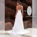The Main Wedding Dress Bride 2026 New French Bareback Simple Dress Small Thin Pregnant Woman Size In The Spring HZ0517