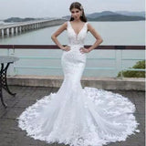 Exploding Sexy Dress Dress Lace Dew Back Deep V Sleeveless Long Tail Evening Dress Woman HZ0517