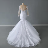 2026 New Wedding Dress Super Fairy Studio Photography Theme Light Yarn Lace Fish Tail Repair Street Shooting Outside Wedding Dress HZ0517
