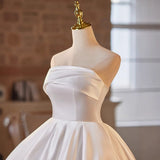 New Light Wedding Dress Bridal Temperament Engagement Dress Birthday Banquet Small White Brat Short Dress HZ0517